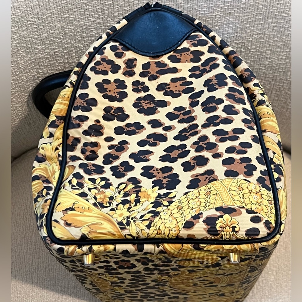 Authentic Gianni Versace Leopard Print Satchel (B… - image 6